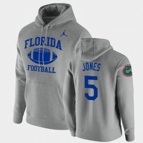 #5 Emory Jones Retro Football Florida Gators Pullover Men's Heathered Gray Hoodie 530277-563 #5 Emory Jones Retro Football Florida Gators Pullover Men's Heathered Gray Hoodie 530277-563