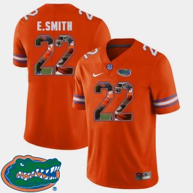 #22 E.Smith Pictorial Fashion Florida Football Men's Orange Jersey 906373-216