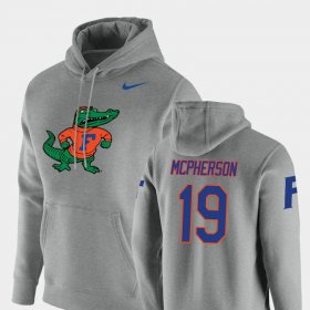 #19 Evan McPherson Vault Logo Club UF Pullover Men's Heathered Gray Hoodie 767061-365 #19 Evan McPherson Vault Logo Club UF Pullover Men's Heathered Gray Hoodie 767061-365