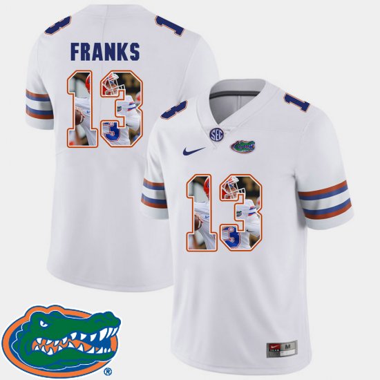 #13 Feleipe Franks Pictorial Fashion Florida Football Men\'s White Jersey 369229-433