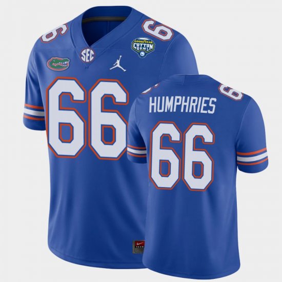 #66 Jaelin Humphries 2020 Cotton Bowl University of Florida Game Men\'s Royal Jersey 465330-638