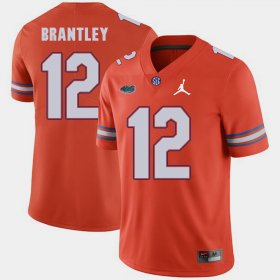 #12 John Brantley Jordan Brand Florida Replica 2018 Game Mens Orange Jersey 624897-915