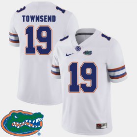 #19 Johnny Townsend College Football Florida 2018 SEC Mens White Jersey 878680-616