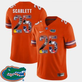 #25 Jordan Scarlett Pictorial Fashion Florida Gators Football Men Orange Jersey 927980-957