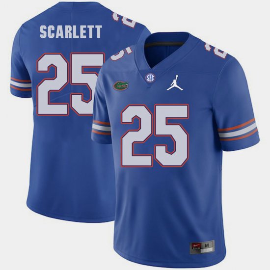 #25 Jordan Scarlett Jordan Brand Florida Gators Replica 2018 Game Mens Royal Jersey 194899-483