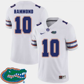 #10 Josh Hammond College Football Florida 2018 SEC Men's White Jersey 896766-174