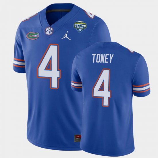 #4 Kadarius Toney 2020 Cotton Bowl UF Game Men\'s Royal Jersey 654433-797