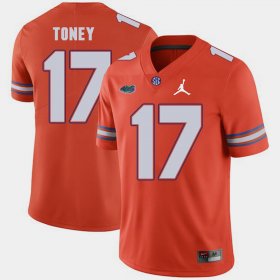 #17 Kadarius Toney Jordan Brand Florida Replica 2018 Game Mens Orange Jersey 249442-773