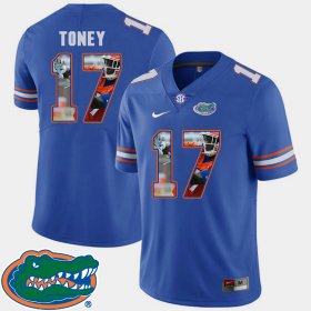 #17 Kadarius Toney Pictorial Fashion Florida Football Mens Royal Jersey 369596-837