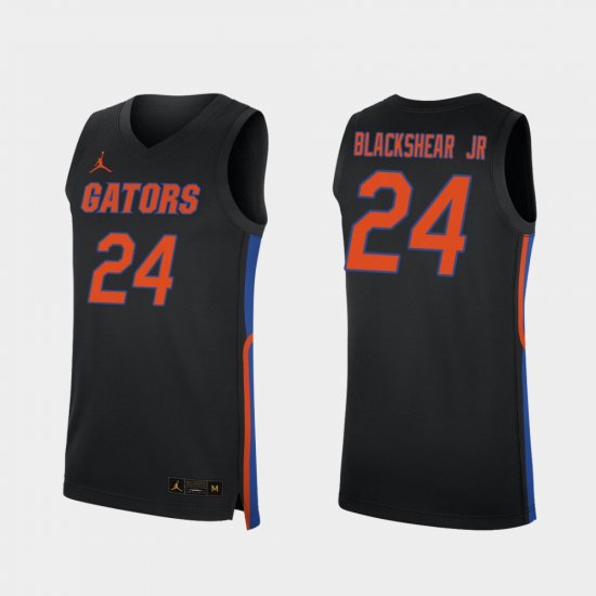 #24 Kerry Blackshear Jr. Replica Florida 2019-20 College Basketball Men\'s Black Jersey 235372-947