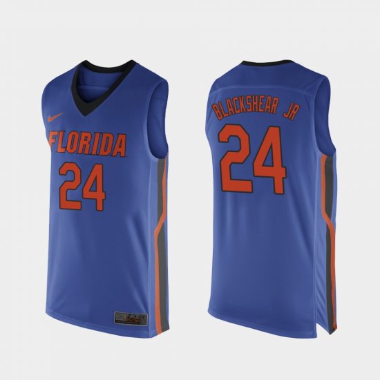 #24 Kerry Blackshear Jr. Replica Florida Gators College Basketball Men Royal Blue Jersey 383382-309