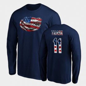 #11 Kyle Trask Banner Wave University of Florida Long Sleeve Mens Navy T-Shirt 142311-806 #11 Kyle Trask Banner Wave University of Florida Long Sleeve Mens Navy T-Shirt 142311-806