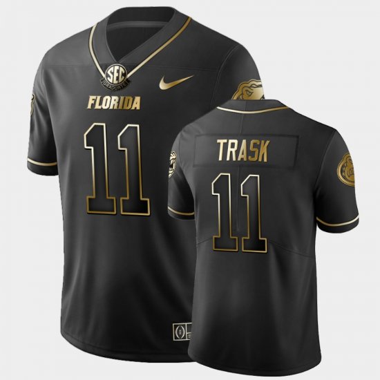 #11 Kyle Trask College Football Florida Gators Golden Edition Limited Men\'s Black Jersey 675914-813