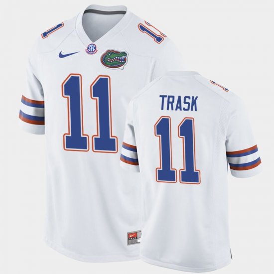 #11 Kyle Trask College Football University of Florida Away Game Mens White Jersey 278474-303