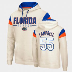 #55 Kyree Campbell Fortress Florida Pullover Men's Cream Hoodie 373646-704 #55 Kyree Campbell Fortress Florida Pullover Men's Cream Hoodie 373646-704