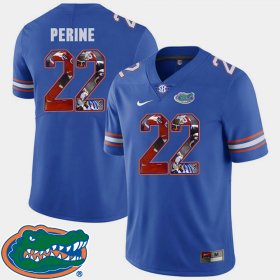 #22 Lamical Perine Pictorial Fashion Florida Gators Football Men Royal Jersey 554351-221