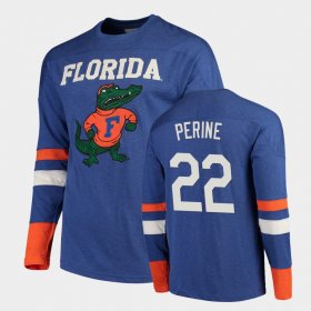 #22 Lamical Perine Old School Florida Football Long Sleeve Men's Royal T-Shirt 575517-718 #22 Lamical Perine Old School Florida Football Long Sleeve Men's Royal T-Shirt 575517-718