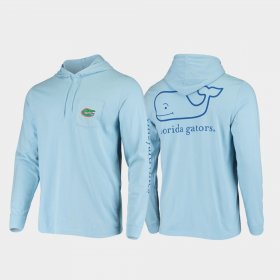 Whale UF Hooded Long Sleeve Mens Light Blue T-Shirt 994804-636 Whale UF Hooded Long Sleeve Mens Light Blue T-Shirt 994804-636