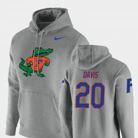 #20 Malik Davis Vault Logo Club Florida Pullover Men Heathered Gray Hoodie 731893-305 #20 Malik Davis Vault Logo Club Florida Pullover Men Heathered Gray Hoodie 731893-305