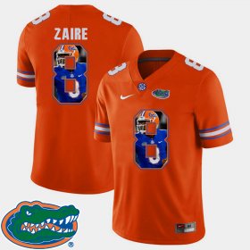 #8 Malik Zaire Pictorial Fashion Florida Football Men Orange Jersey 957225-626