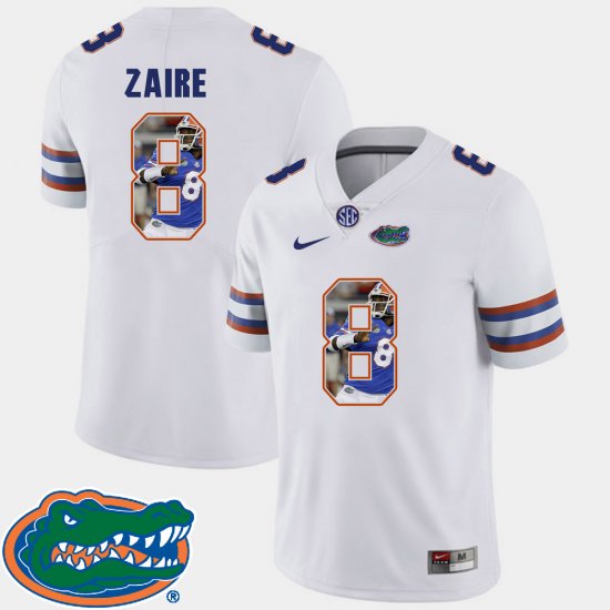 #8 Malik Zaire Pictorial Fashion Florida Football Mens White Jersey 887909-478