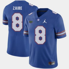 #8 Malik Zaire Jordan Brand Florida Replica 2018 Game Men's Royal Jersey 389590-694