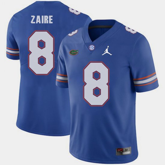 #8 Malik Zaire Jordan Brand Florida Replica 2018 Game Men\'s Royal Jersey 389590-694