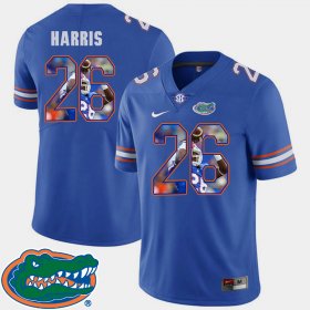 #26 Marcell Harris Pictorial Fashion UF Football Mens Royal Jersey 524031-701