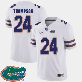 #24 Mark Thompson College Football UF 2018 SEC Men's White Jersey 586824-794