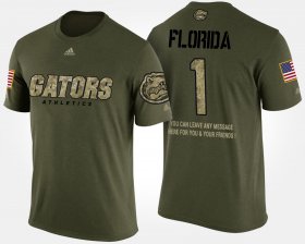 #1 Military Florida No.1 Short Sleeve With Message Mens Camo T-Shirt 347352-392 #1 Military Florida No.1 Short Sleeve With Message Mens Camo T-Shirt 347352-392