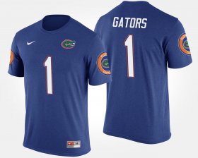 #1 Name and Number Florida No.1 Short Sleeve Men Blue T-Shirt 923525-389 #1 Name and Number Florida No.1 Short Sleeve Men Blue T-Shirt 923525-389