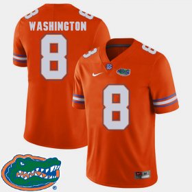 #8 Nick Washington College Football Florida Gators 2018 SEC Mens Orange Jersey 533997-138