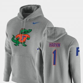 #1 Percy Harvin Vault Logo Club Florida Gators Pullover Men's Heathered Gray Hoodie 449932-853 #1 Percy Harvin Vault Logo Club Florida Gators Pullover Men's Heathered Gray Hoodie 449932-853
