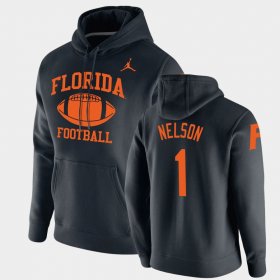 #1 Reggie Nelson Retro Football University of Florida Pullover Men's Black Hoodie 386870-795 #1 Reggie Nelson Retro Football University of Florida Pullover Men's Black Hoodie 386870-795