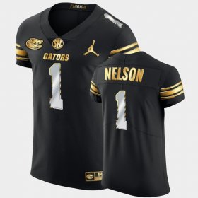 #1 Reggie Nelson Golden Edition Florida 2020-21 Authentic Men's Black Jersey 709692-704