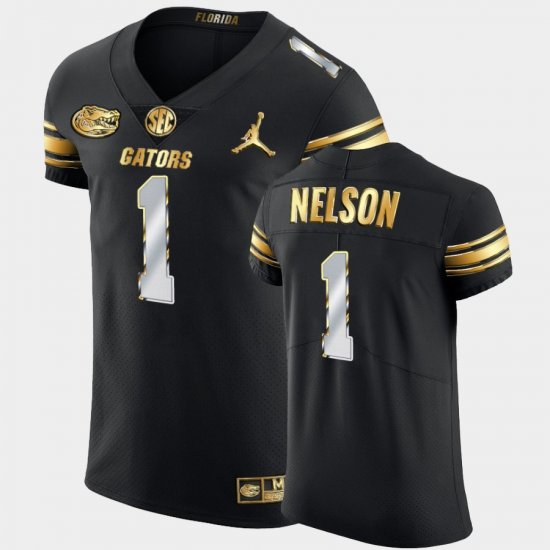 #1 Reggie Nelson Golden Edition Florida 2020-21 Authentic Men\'s Black Jersey 709692-704