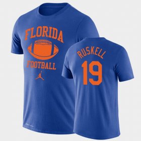 #19 Jack Ruskell Retro Football Florida Gators Lockup Legend Performance Men Royal T-Shirt 220513-661 #19 Jack Ruskell Retro Football Florida Gators Lockup Legend Performance Men Royal T-Shirt 220513-661
