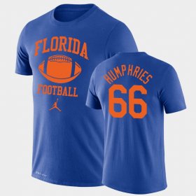 #66 Jaelin Humphries Retro Football Florida Lockup Legend Performance Mens Royal T-Shirt 756651-718 #66 Jaelin Humphries Retro Football Florida Lockup Legend Performance Mens Royal T-Shirt 756651-718