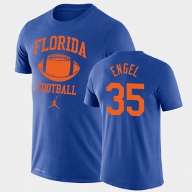#35 Kyle Engel Retro Football Florida Gators Lockup Legend Performance Men Royal T-Shirt 407757-307 #35 Kyle Engel Retro Football Florida Gators Lockup Legend Performance Men Royal T-Shirt 407757-307