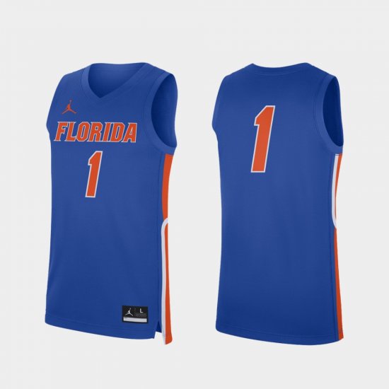 #1 Replica Florida College Basketball Mens Royal Jersey 658966-794