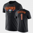 #1 CJ Henderson Team DNA Florida Gators Legend Performance Jordan Brand Men's Black T-Shirt 488399-826