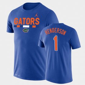 #1 CJ Henderson Team DNA Florida Legend Performance Jordan Brand Mens Royal T-Shirt 535127-784 #1 CJ Henderson Team DNA Florida Legend Performance Jordan Brand Mens Royal T-Shirt 535127-784