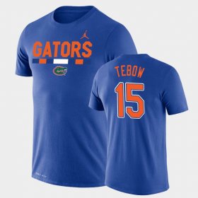 #15 Tim Tebow Team DNA Florida Legend Performance Jordan Brand Men Royal T-Shirt 644463-548 #15 Tim Tebow Team DNA Florida Legend Performance Jordan Brand Men Royal T-Shirt 644463-548