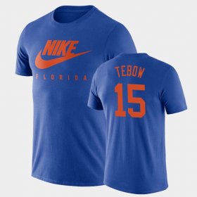 #15 Tim Tebow Spring Break Futura Florida Gators Essential Futura Men's Royal T-Shirt 655665-700 #15 Tim Tebow Spring Break Futura Florida Gators Essential Futura Men's Royal T-Shirt 655665-700