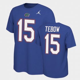 #15 Tim Tebow Name and Number Florida Name & Number Retro Mens Royal T-Shirt 342895-223 #15 Tim Tebow Name and Number Florida Name & Number Retro Mens Royal T-Shirt 342895-223
