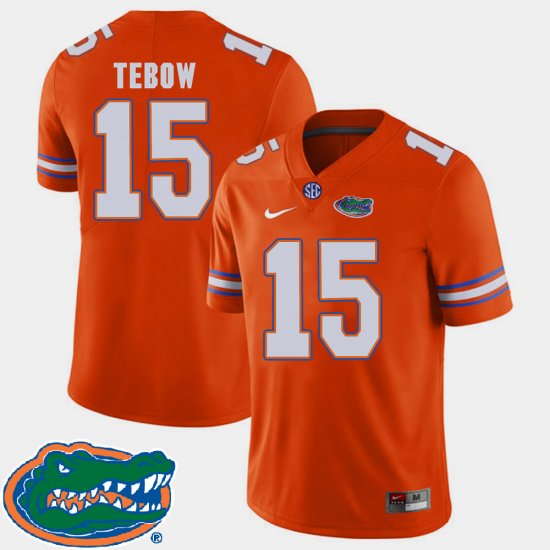 #15 Tim Tebow College Football UF 2018 SEC Men\'s Orange Jersey 119687-185