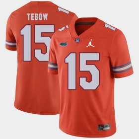 #15 Tim Tebow Jordan Brand Florida Replica 2018 Game Men's Orange Jersey 689431-520