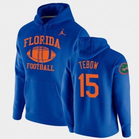 #15 Tim Tebow Retro Football Florida Pullover Mens Royal Hoodie 902680-374 #15 Tim Tebow Retro Football Florida Pullover Mens Royal Hoodie 902680-374