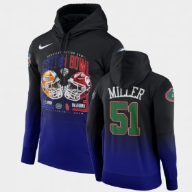 #51 Ventrell Miller 2020 Cotton Bowl University of Florida Matchup Extra Point Men Black Royal Hoodie 745742-181 #51 Ventrell Miller 2020 Cotton Bowl University of Florida Matchup Extra Point Men Black Royal Hoodie 745742-181