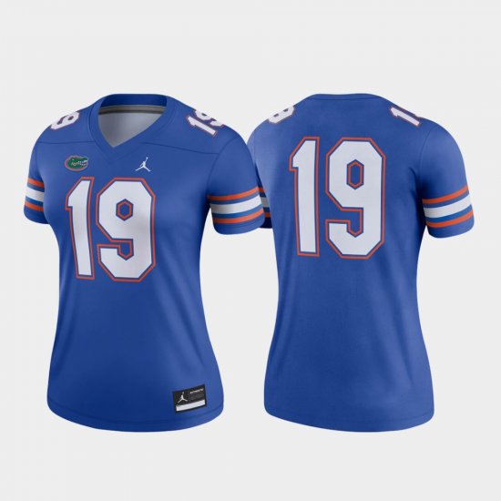 #19 Legend Florida Football Women Royal Jersey 628086-132